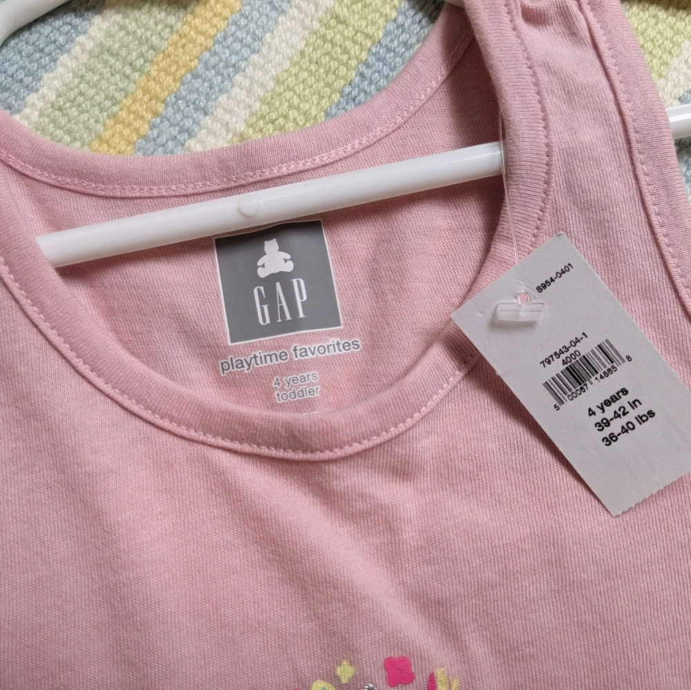NEW NWT GAP seahorse print tank top 4T